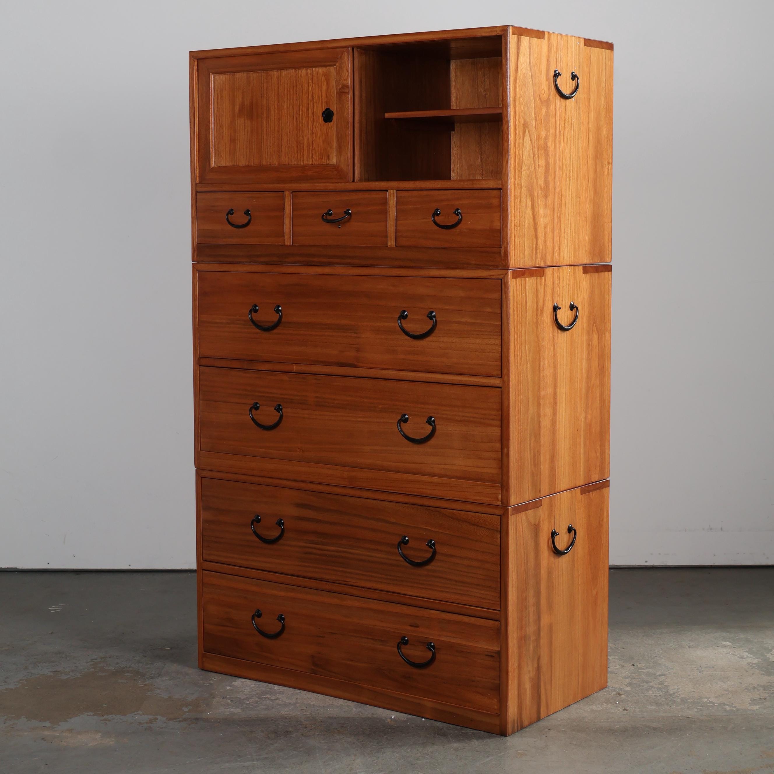 japanese style dresser Nihonmatsu/Tansu Chest Wooden with Iron Hardware One (1) Dresser Care instruction Japanese Style Dresser Asian