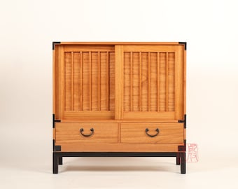 Japanese style artisan&#39;s chest, hand made with solid kiri wood. (KB7)