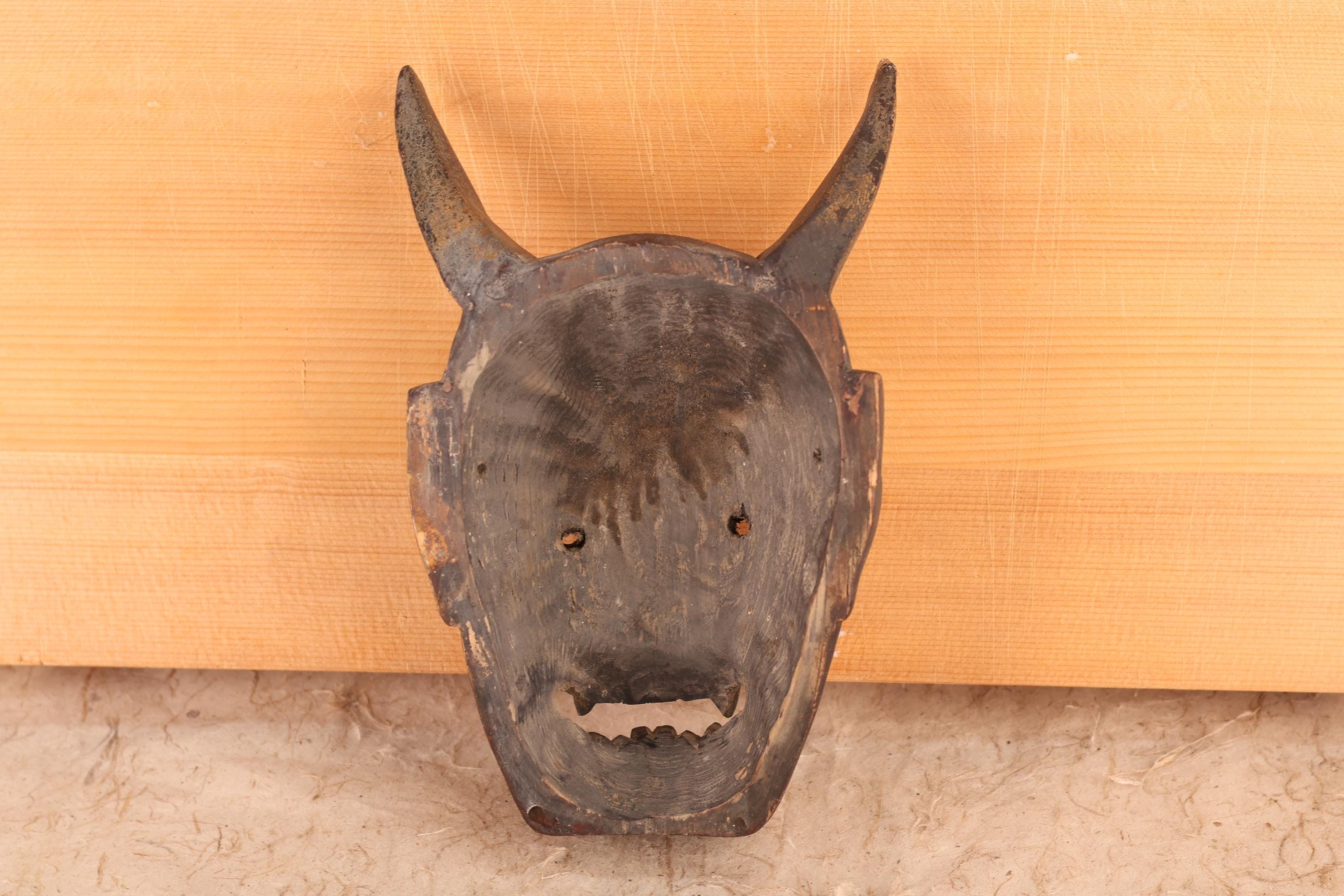 木製般若面 (24J-349-2) - Etsy 日本