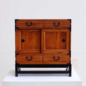 Japanese style artisan&#39;s chest, hand made with solid kiri wood. (KB40)
