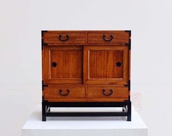 Japanese style artisan&#39;s chest, hand made with solid kiri wood. (KB40)