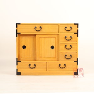 Japanese style artisan's chest, hand made with solid kiri wood. KB3 image 8