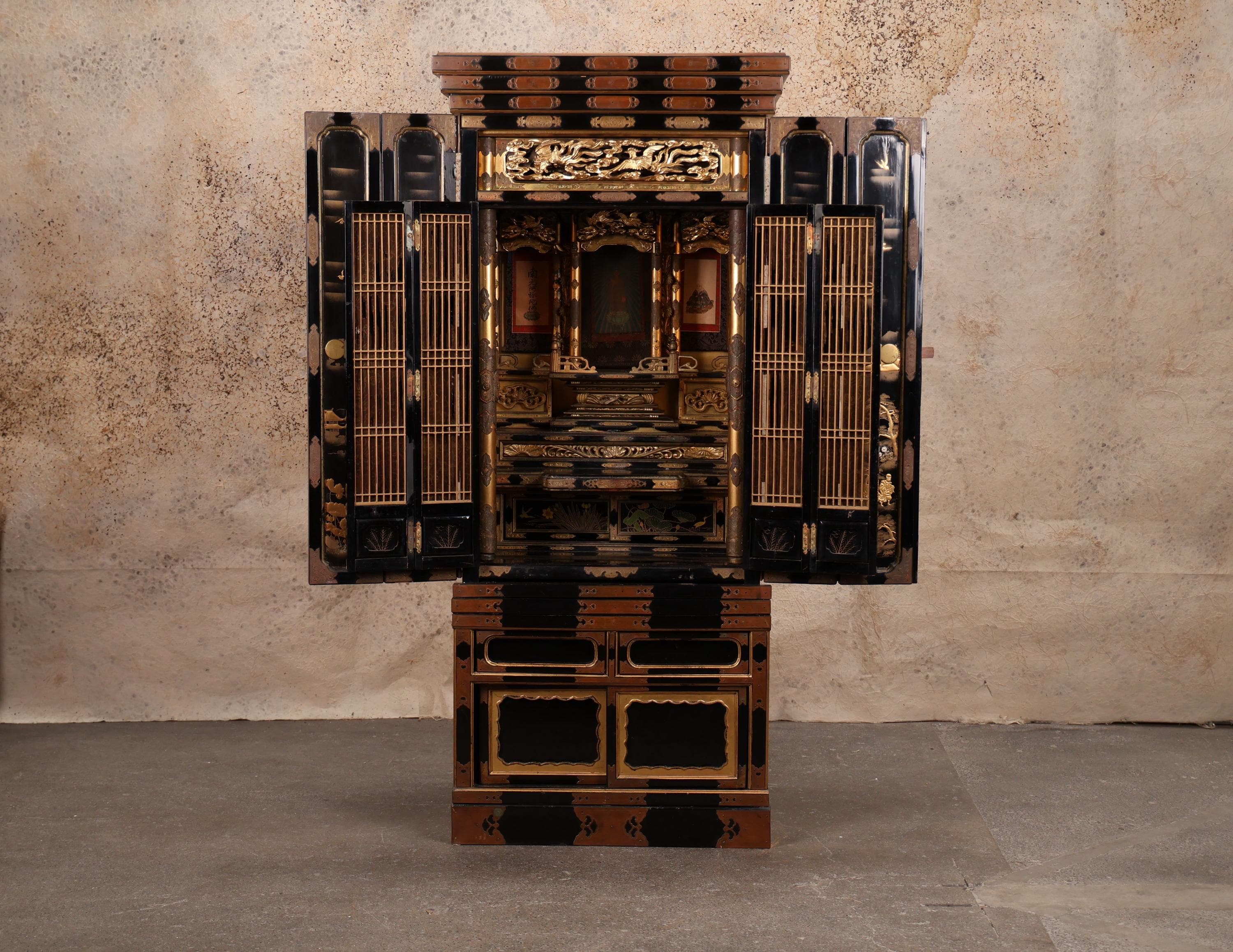 日本未発売！Ritual Electronics Altar II Antique Japanese Buddhist Altar — 1880, Meiji Era (SKU: 25M-H301