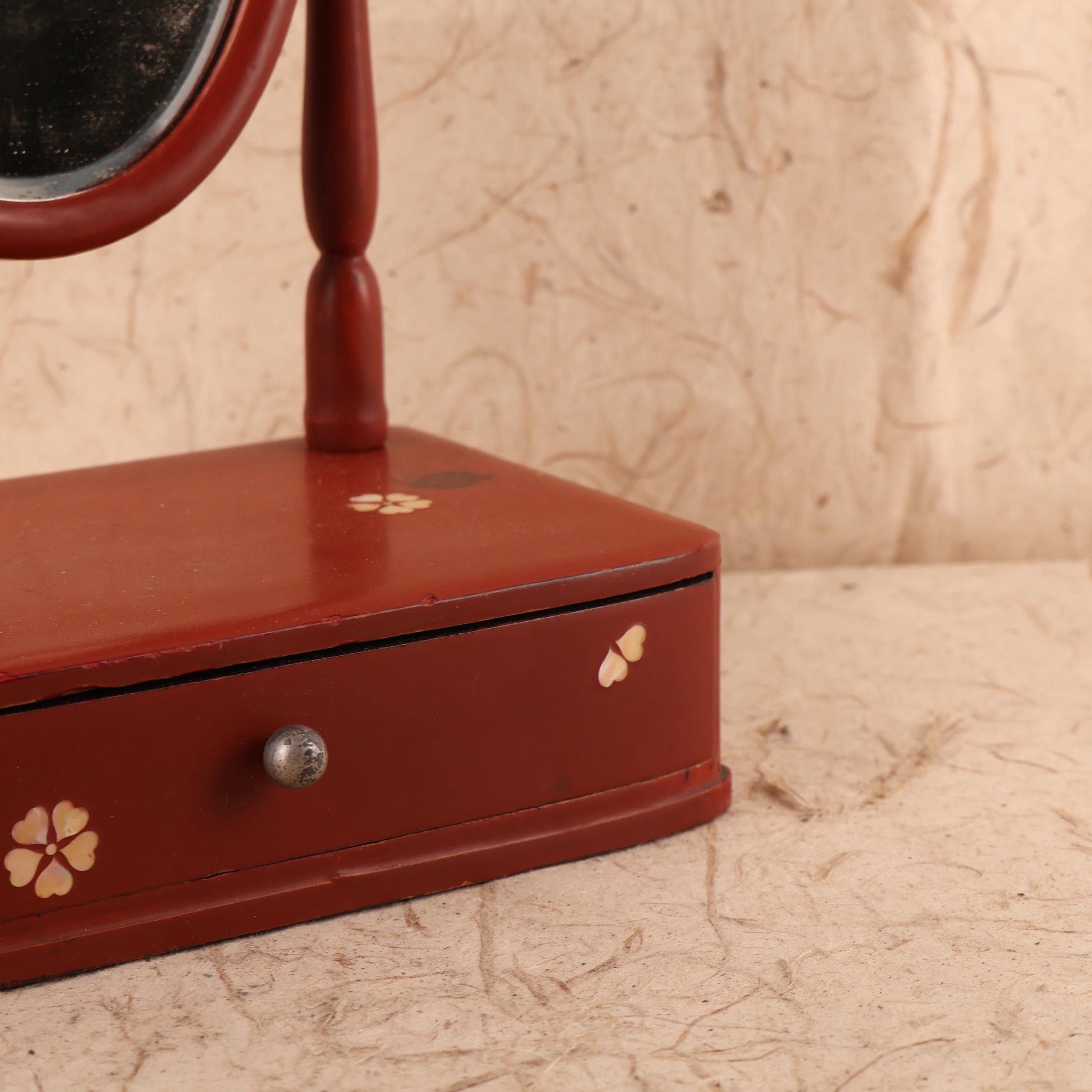 Vintage Japanese Small Kyodai Mirror - 1960s Showa Era (25D-405-3
