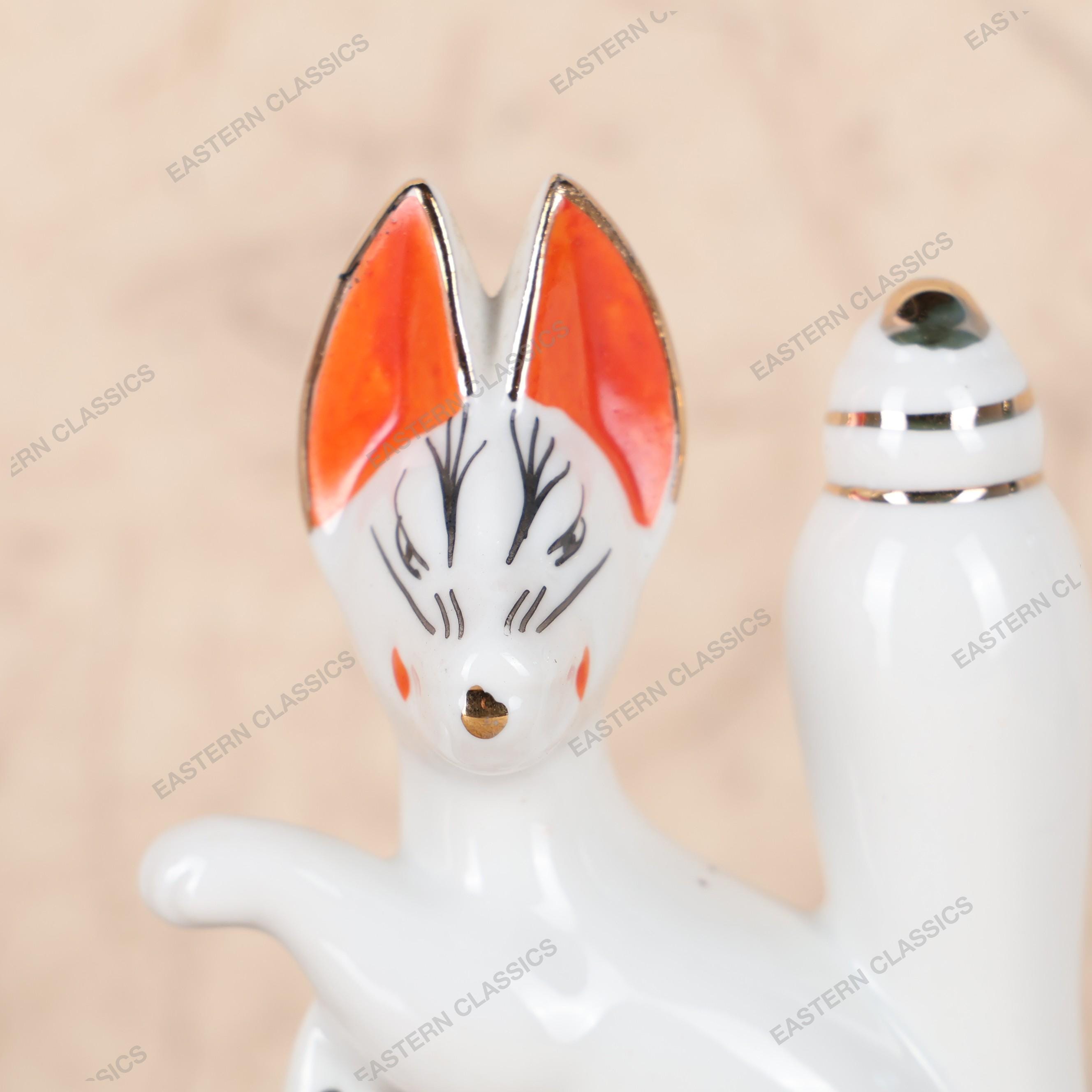 Antique Japanese Inari Fox — Porcelain, 1920, Taisho Era (SKU: 25S