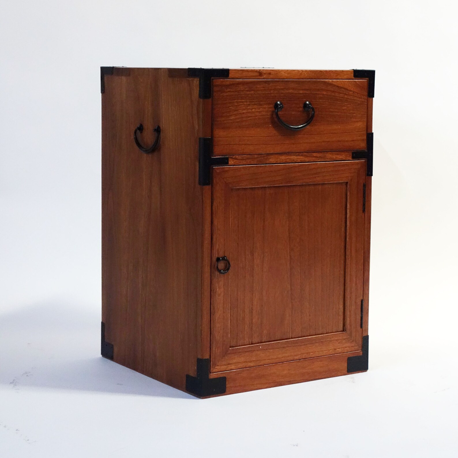 Japanese Style Night Stand Hand Made With Solid Kiri Wood. Etsy