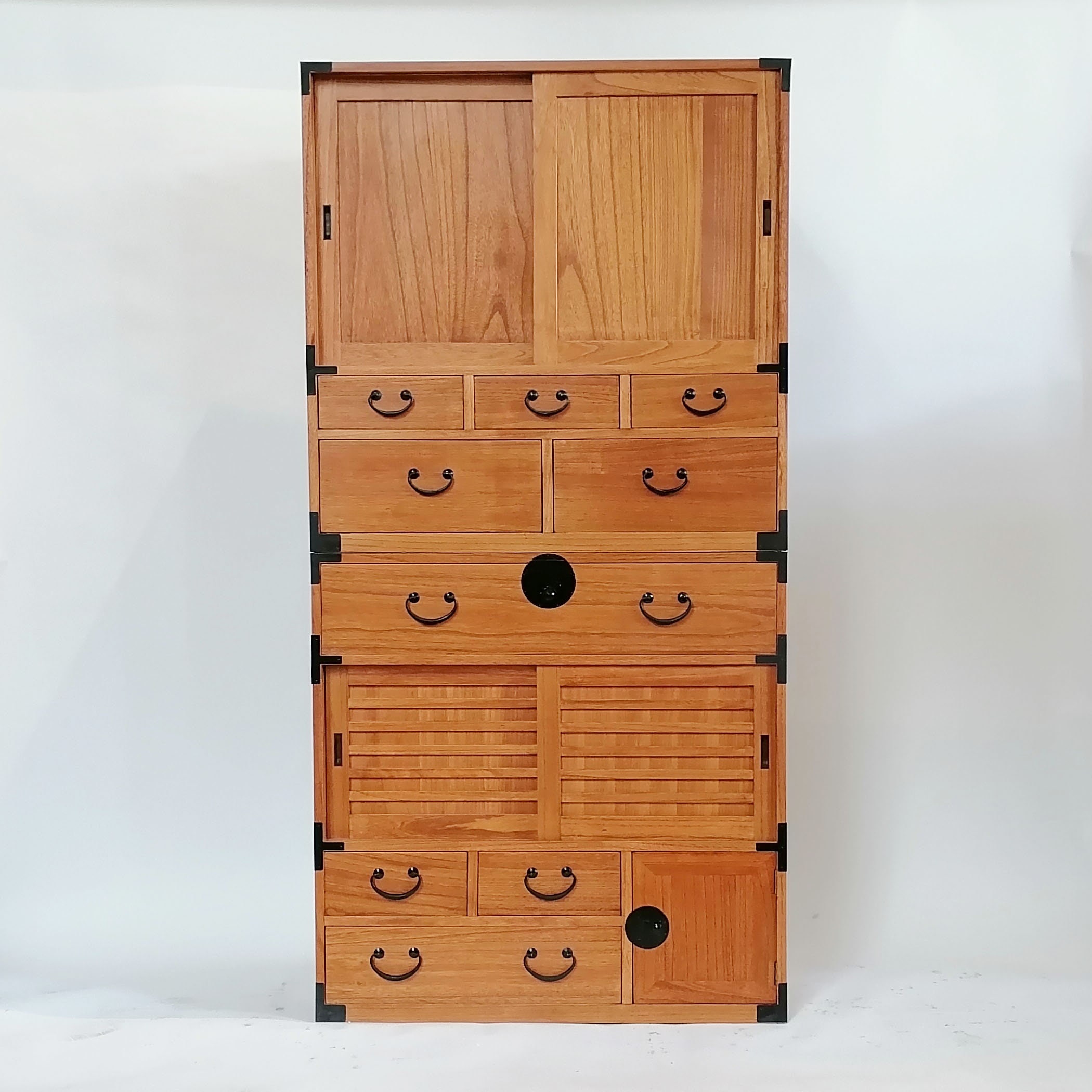 Japanese Style 2 Sections Clothing Chest Dresser Isho Dansu