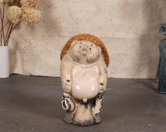 信楽焼 狸 タヌキ 置物 高さ約25cm 縁起物 幸運 タヌキ - Etsy 日本