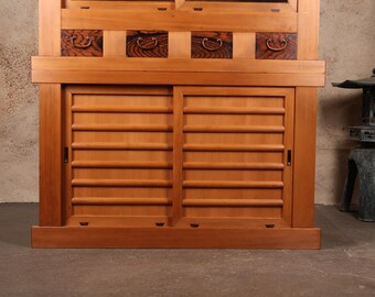 Antique Japanese Mizuya Tansu 2 Section (25M-E305) - Etsy