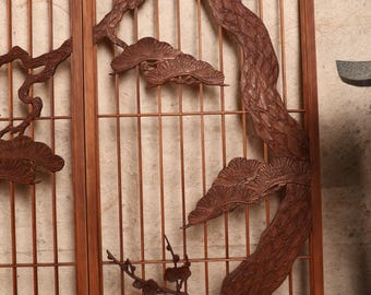 Antique Japanese Shoin Door (書院) — Wood, 1920, Taisho Era (SKU