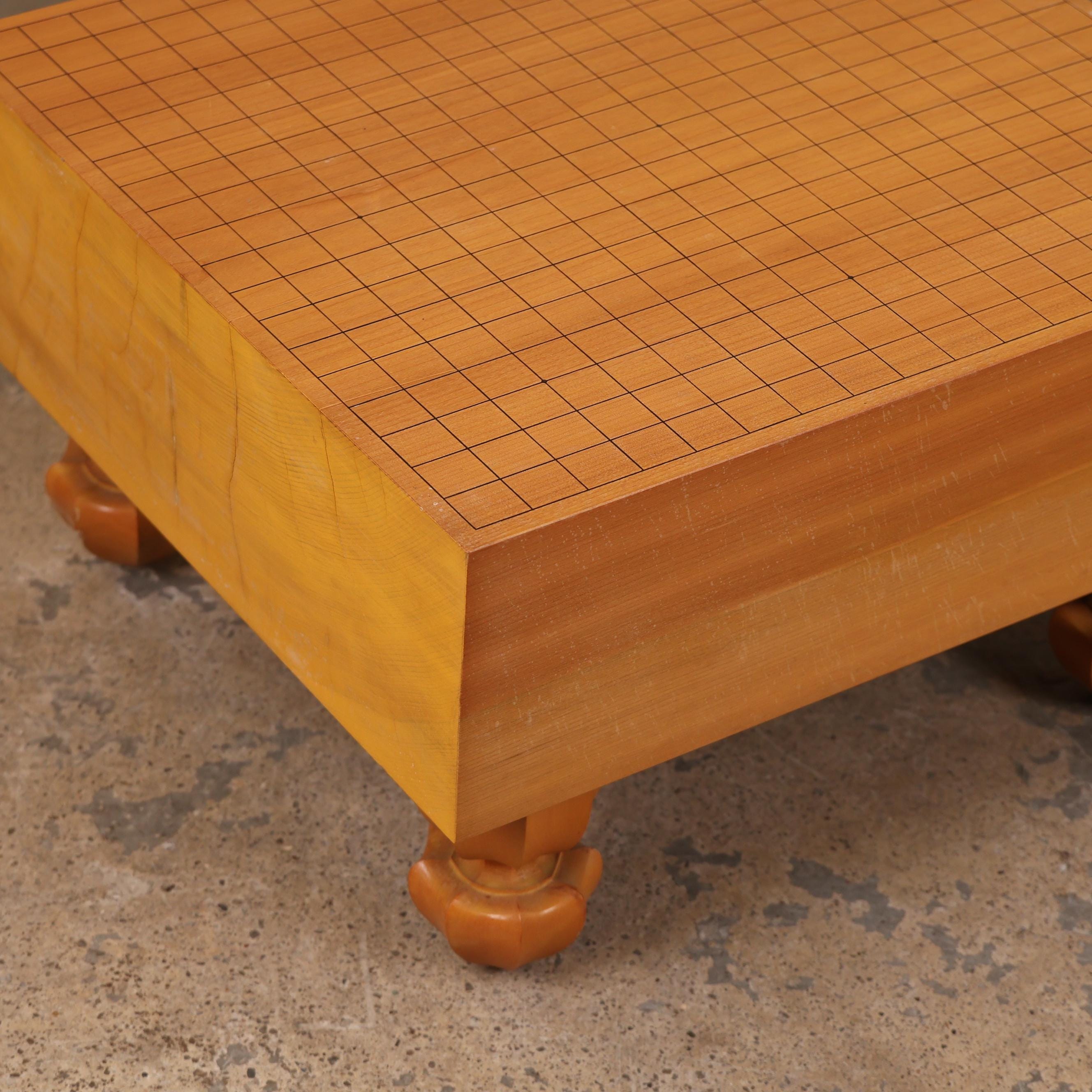 Vintage Japanese Go Board, Kaya Wood, 1966 - 1989 (late Showa