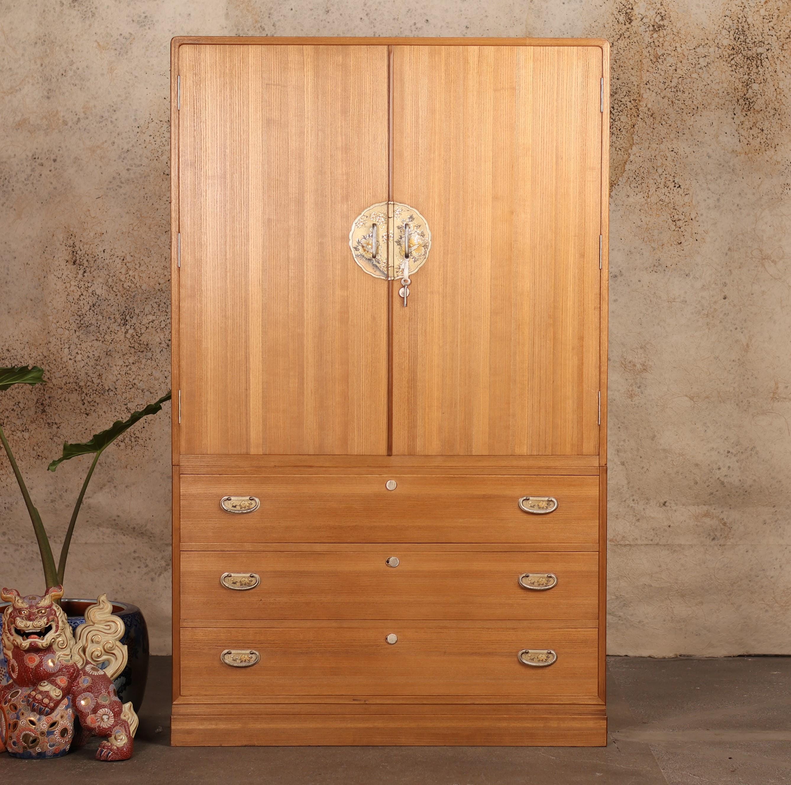 Vintage Japanese Kamo Tansu 2 Section (24N-A24)