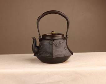 Antique Japanese Tetsubin Iron Kettle (22J-208)