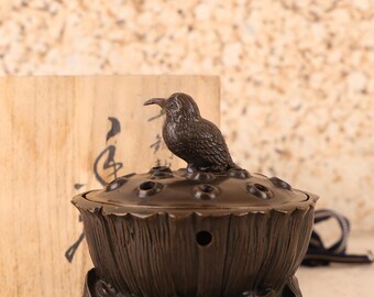 Vintage Japanese Koro Incense Burner - 1980s Showa Era (25D-487