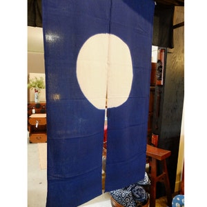 traditional cotton noren, door way curtain. (AA70) 35"W x 59"L