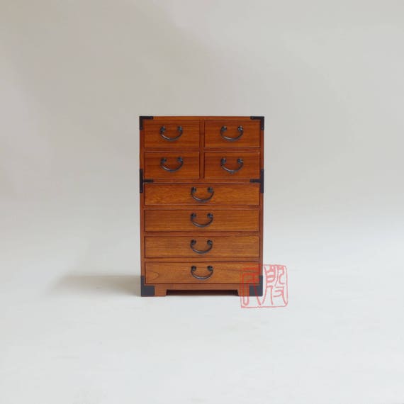 Japanese Style Kiri Wood Artisan S Chest Kb23 Etsy