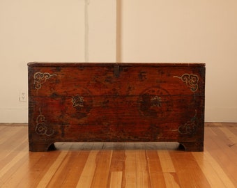 Antique Wooden Bandachi Trank (23O-D202)