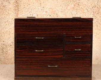 Vintage Japanese Hakobi Tansu Portable Personal Chest, Early Showa 1927-1945 | SKU: 26M-777-4
