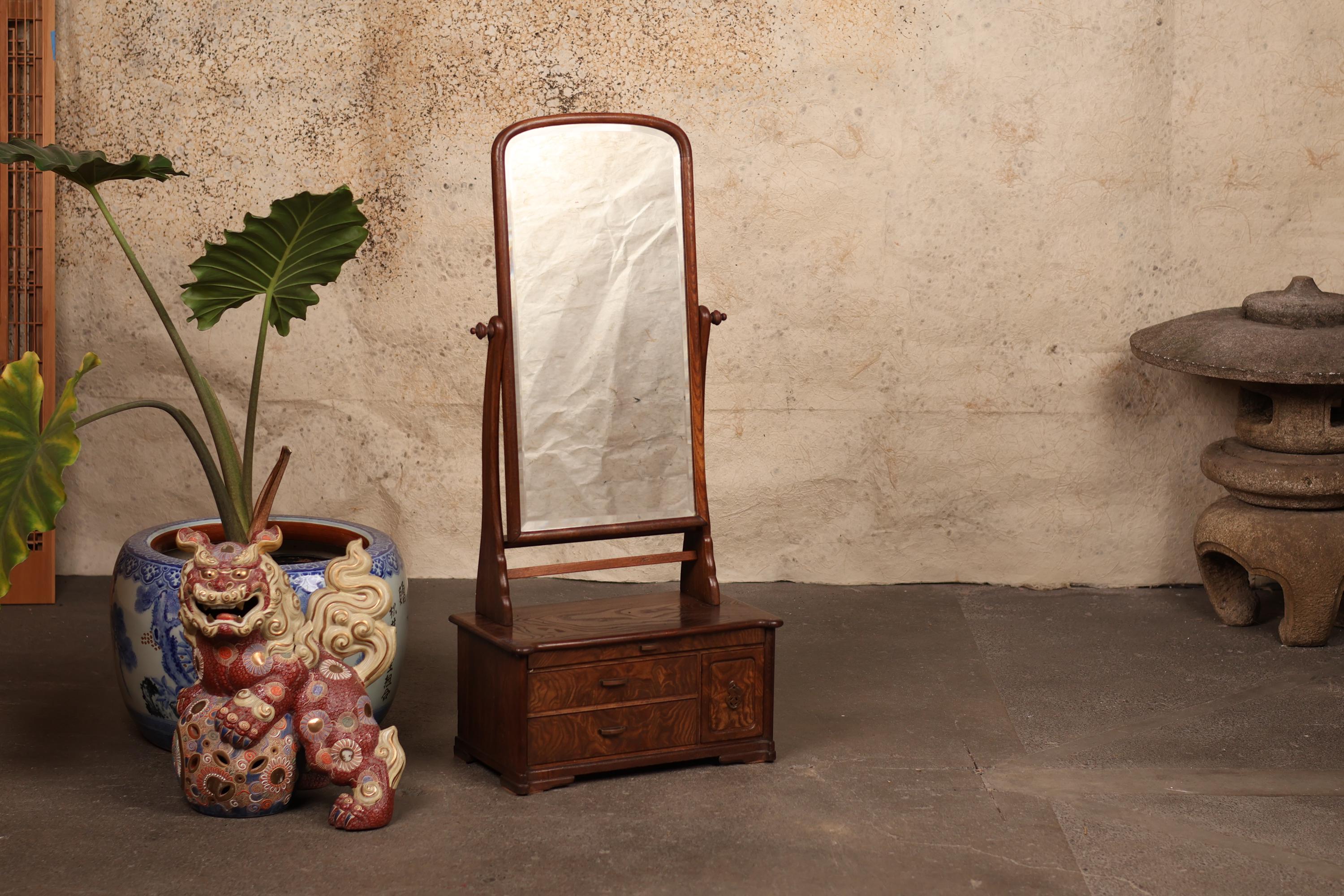 Vintage Japanese Vanity Kyodai Mirror Chest Tansu (24N-162) - Etsy