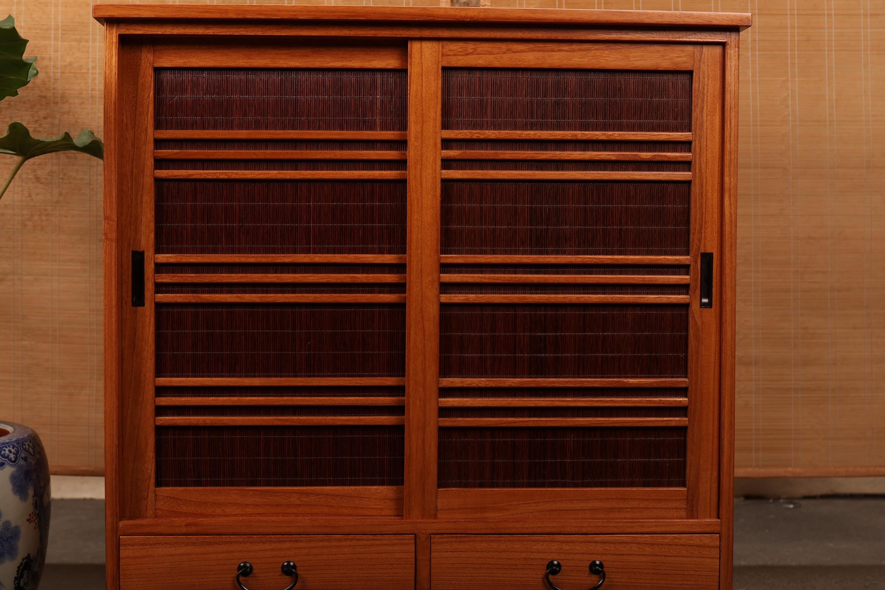 Japanese Style Kiri Wood Shoe Chest, Getta Bako. (KB29) - Etsy