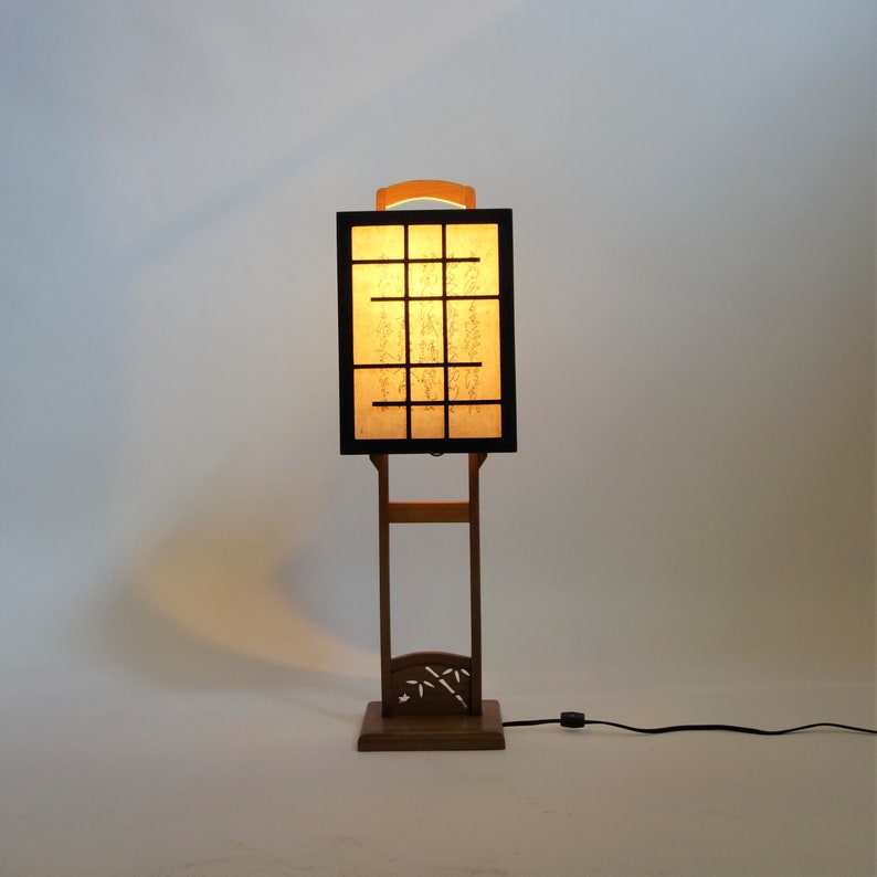 Japanese style lantern floor lamp. WL8 Etsy