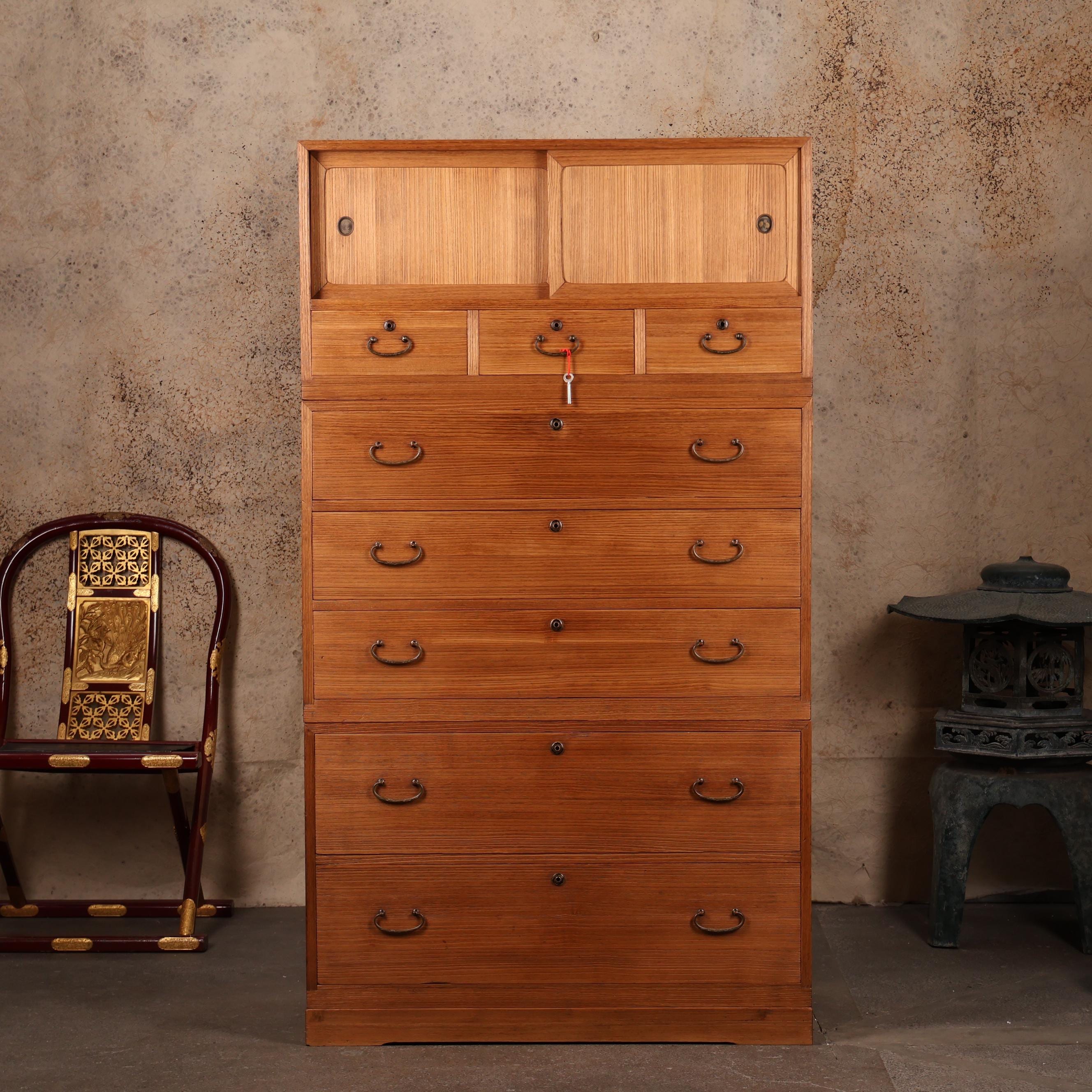 [送料込み]古家具 桐Tansu Japanese antique Japanese Style Ko Tansu (KB41)