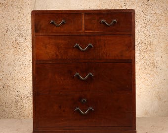 Antique Japanese Tansu Chest of Drawers, Early Showa 1927-1945 | SKU: 26M-727