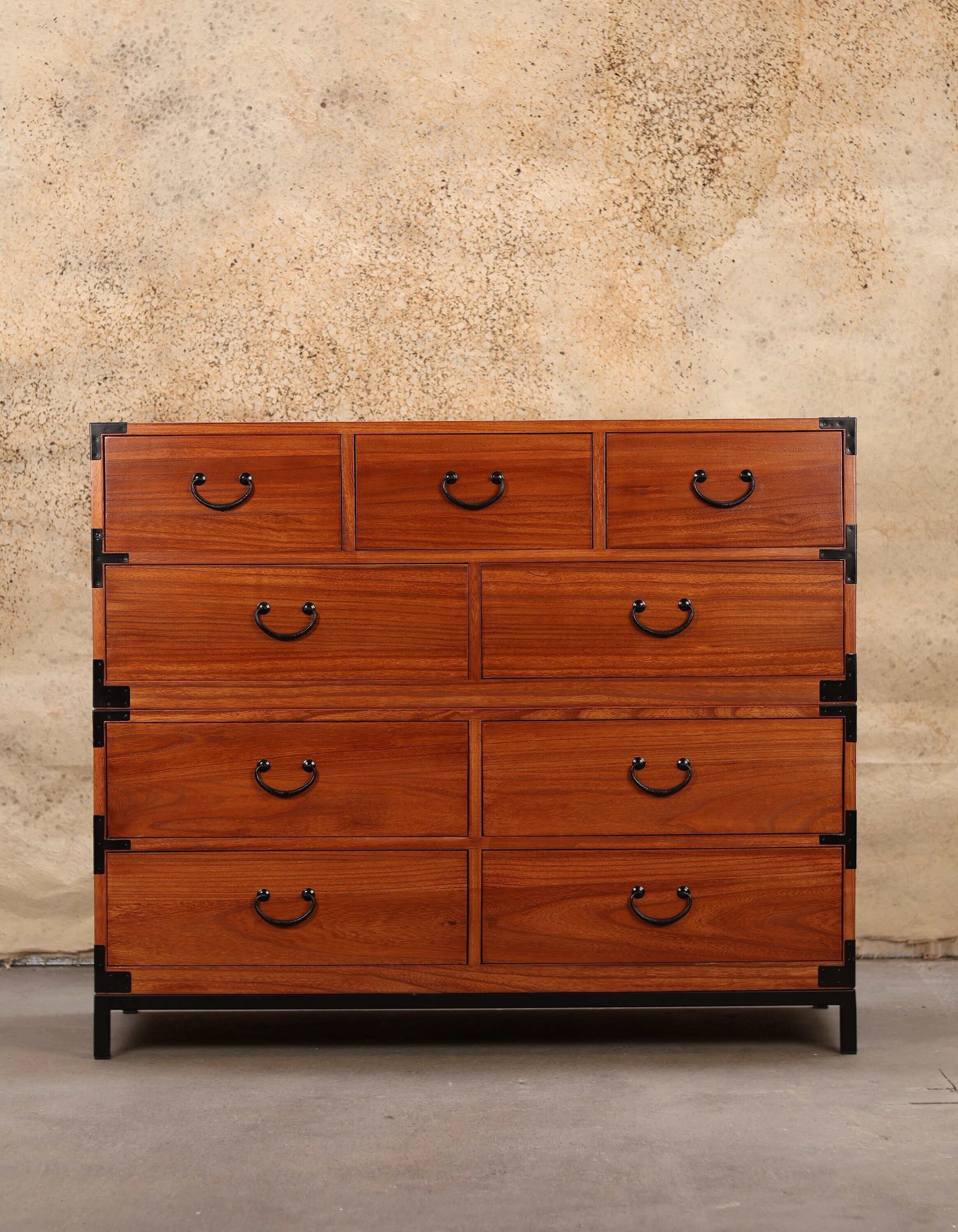 Japanese style 2 sections clothing chest, dresser, isho dansu. (KB38)