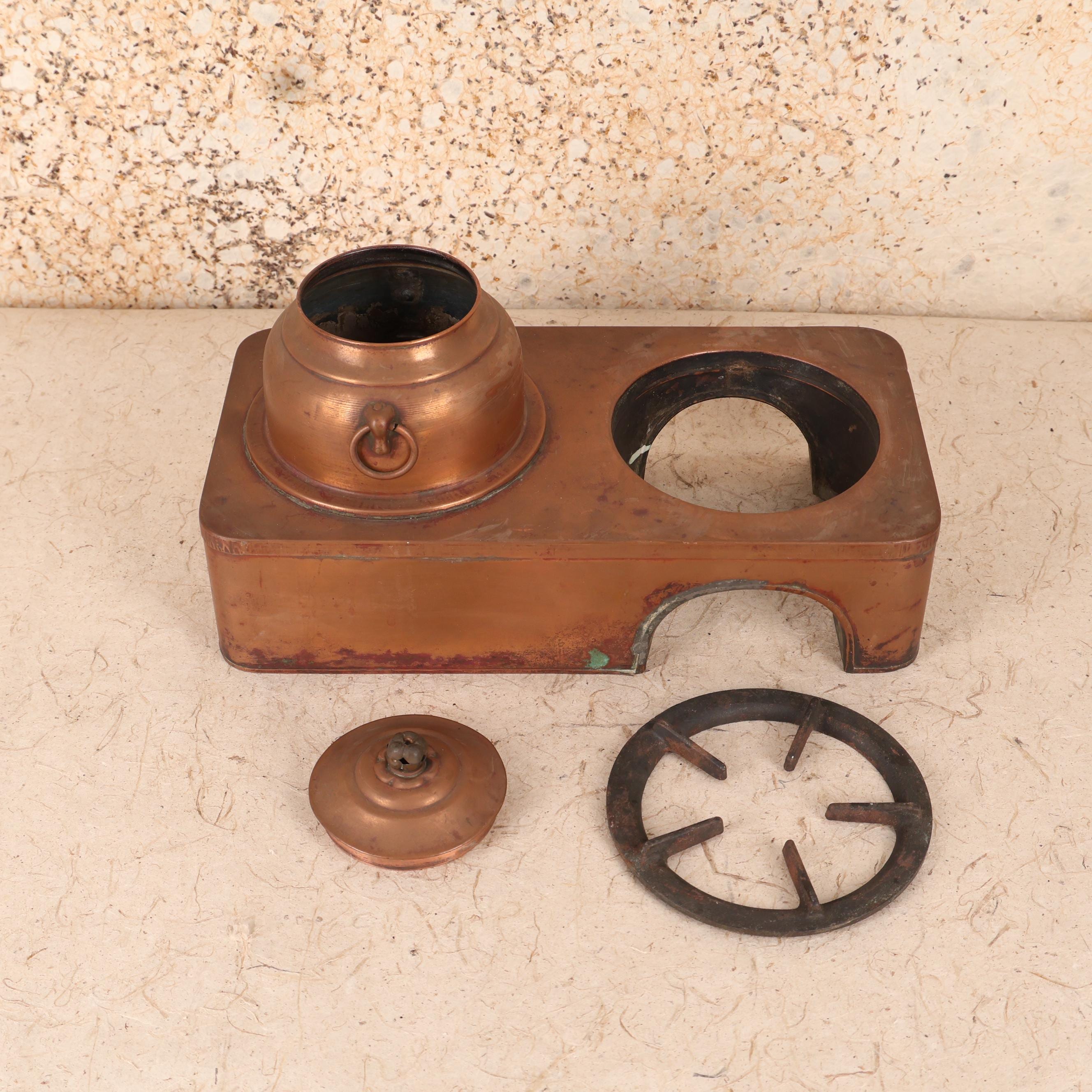 Vintage Japanese Hibachi — Copper, 1930, Showa Era (SKU: 25S-574