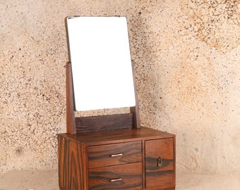 Vintage Japanese Vanity Kyodai Mirror Chest Tansu (24N-162) - Etsy