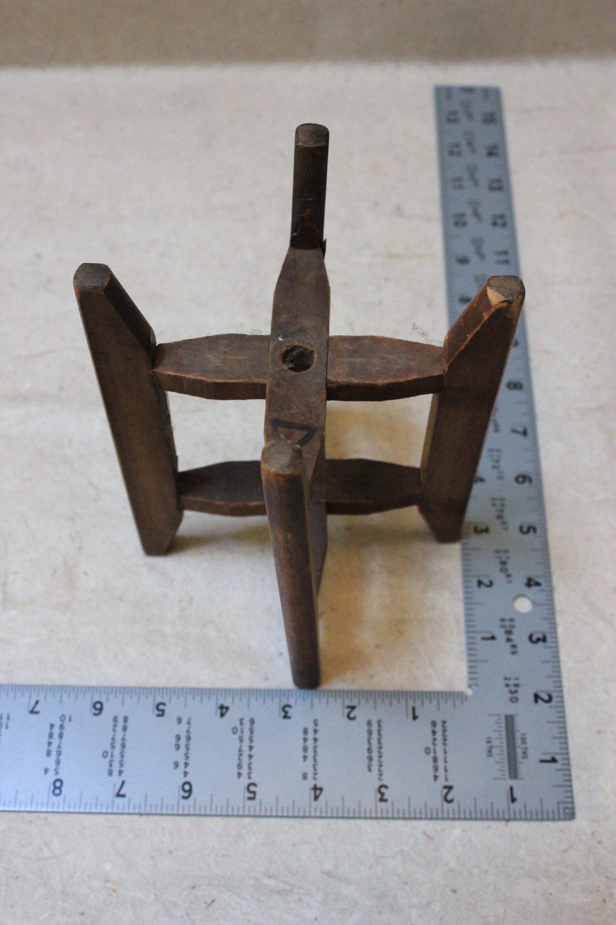 Wooden Plant Stand, Vintage Japanese Spinning Wheel (21M-575) - Etsy