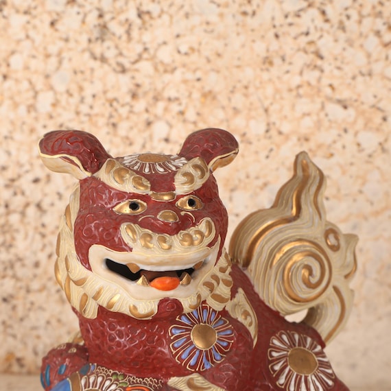 九谷獅子 置物飾像 (25S-643-3) - Etsy 日本