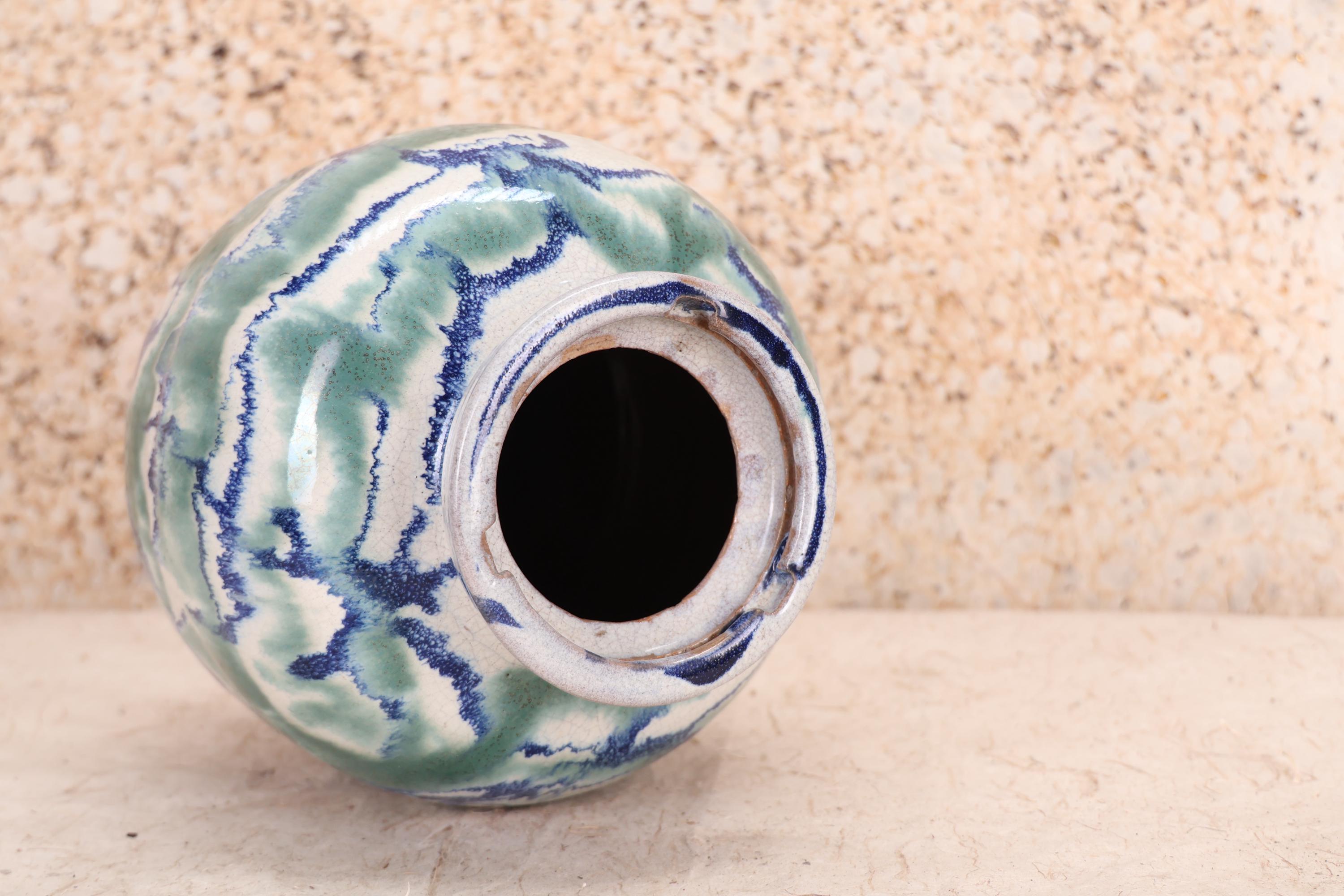 花瓶　65659 Antique Japanese Flower Vase Ceramic Kabin 
