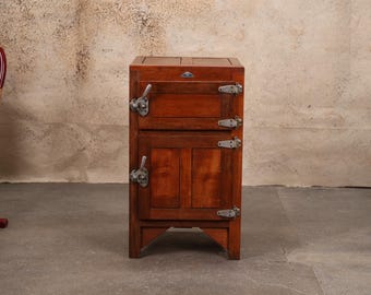 Antique Japanese Icebox Refrigerator 