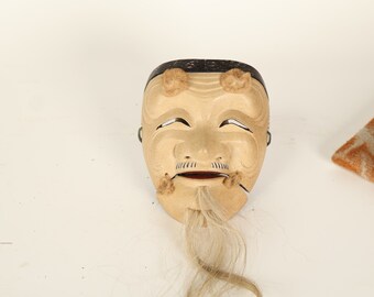 Japanese Wooden Noh Mask Okina (23O-352-2) - Etsy