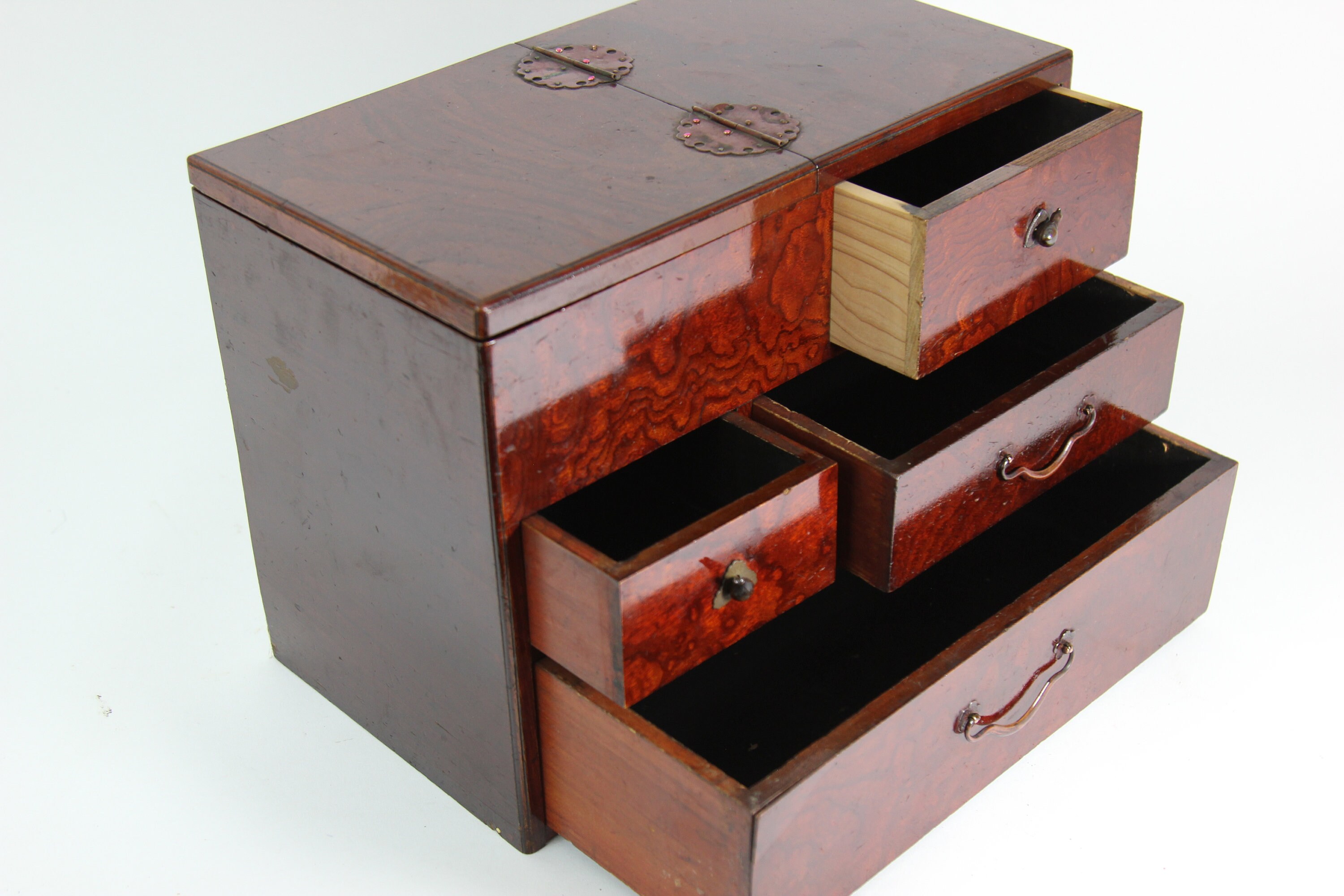 Antique Japanese Sewing Box / Haribako 22J128 Etsy