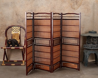 日本製衝立仕切り 4枚パネルスクリーン (25S-571) - Etsy 日本