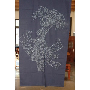 traditional cotton noren, door way curtain. (AA109) 35&quot;W x 59&quot;L