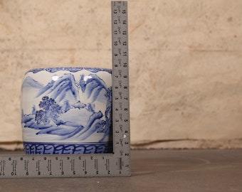 hinachi-baaです！ Vintage Japanese Hibachi Blue and White (24J-327-1) - Etsy