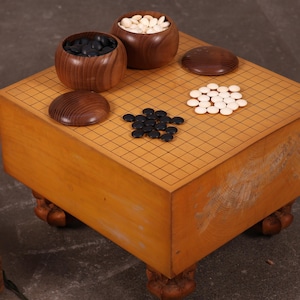 Japanese Go Board Go Ban Wood Go Ishi Igo Set (24N-187)