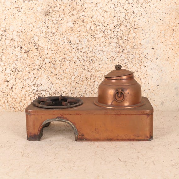 錆あり 昭和レトロ 三重の塔 置物 銅製 ヴィンテージ アンティーク Vintage Japanese Hibachi — Copper, 1930, Showa Era (SKU: 25S-574