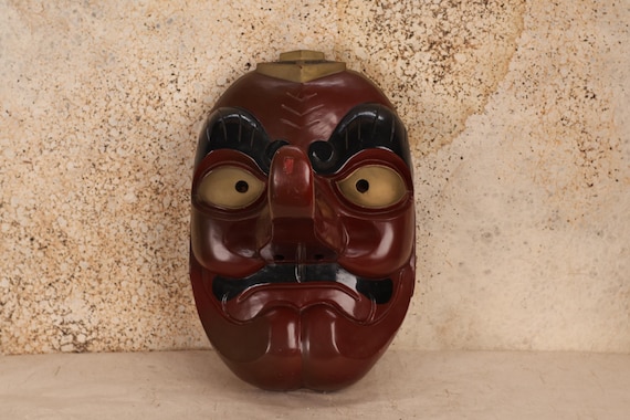 GIANT Japanese Large Wooden Tengu Mask (24J-506) View 2