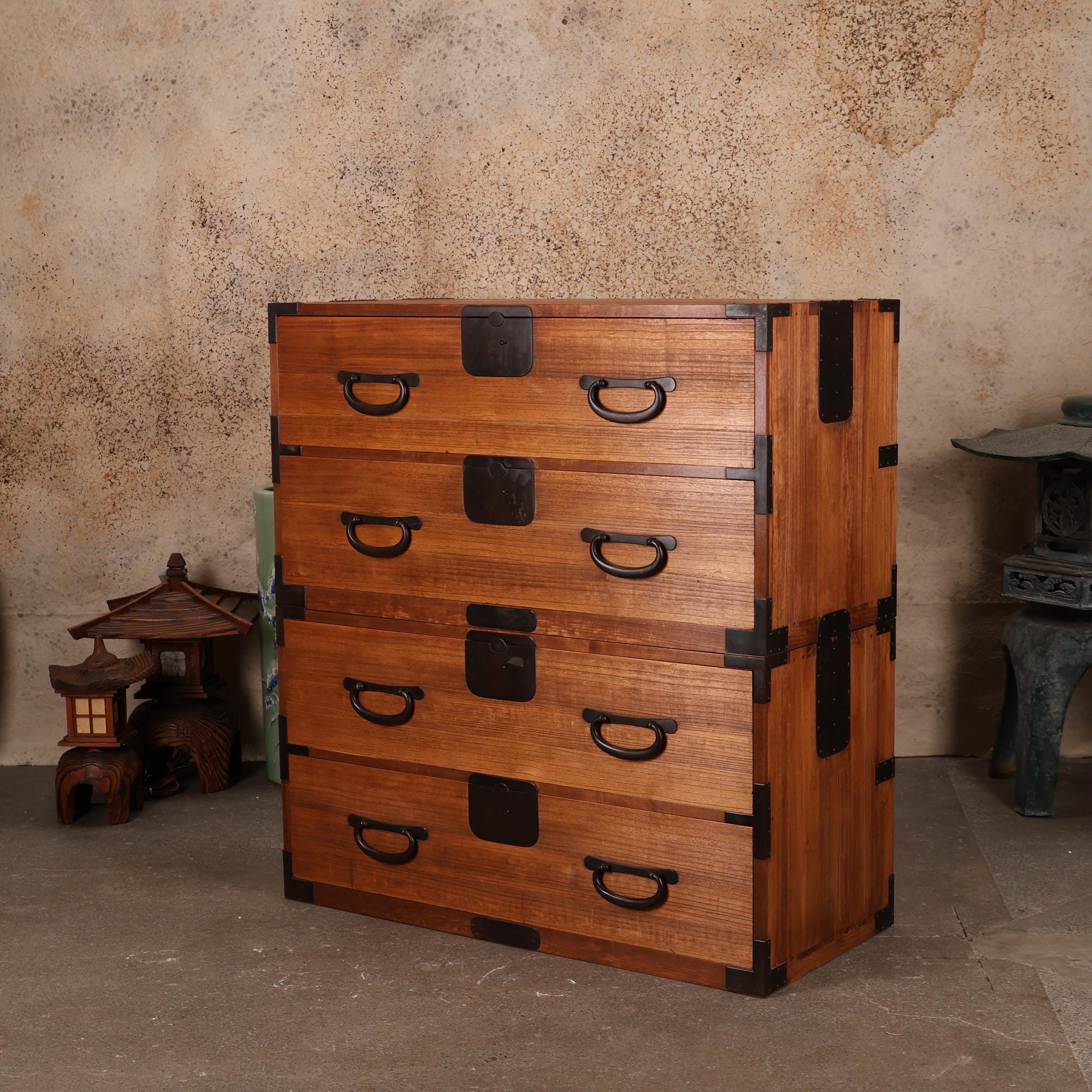 天然木高級和箪笥Natural wood high-quality chest of drawers 【公式
