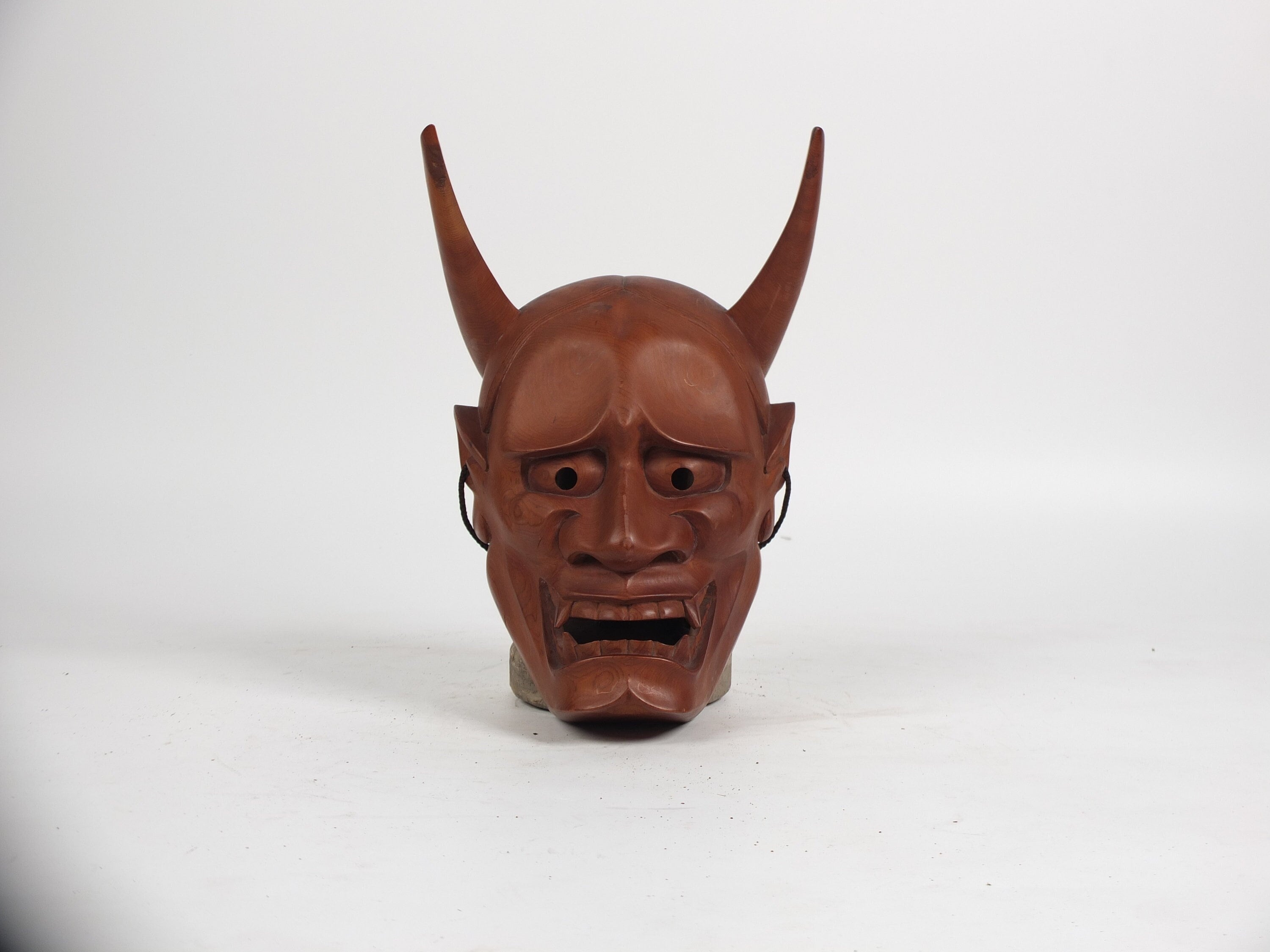 Vintage Japanese Wooden Mask Demon Hanny (23O-235-1) - Etsy
