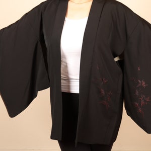 Vintage Japanese Haori Jacket, Kimono Jacket, (36-8)