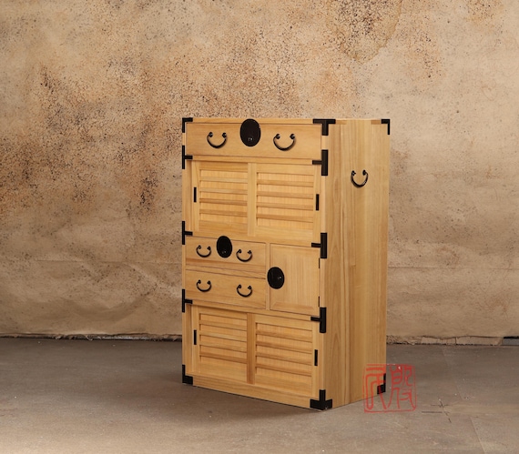 Japanese Style Kiri Wood Choba Dansu, Tansu, Merchant Chest. (KB16