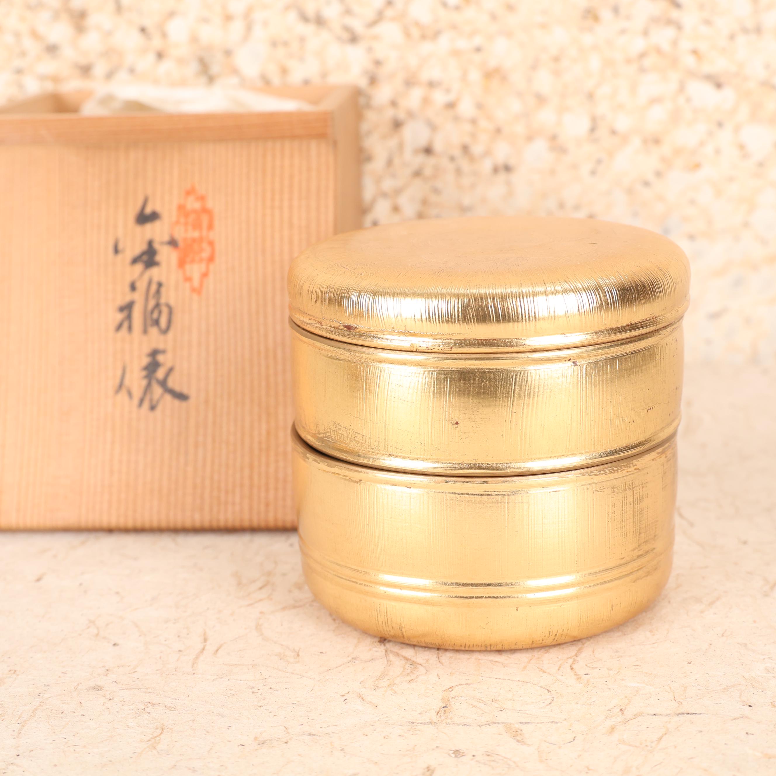 アンティーク 日本製 弁当箱 ランチボックス — 木製、1960年代、昭和