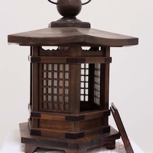 Japanese style lantern, made of solid fir wood. WL1 image 4