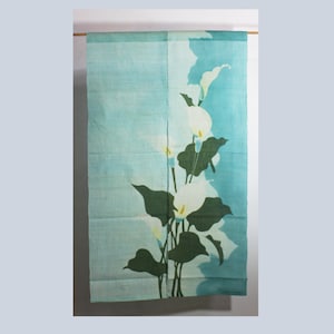traditional linen noren, door way curtain. (WE11-24) 35&quot;W x 59&quot;L
