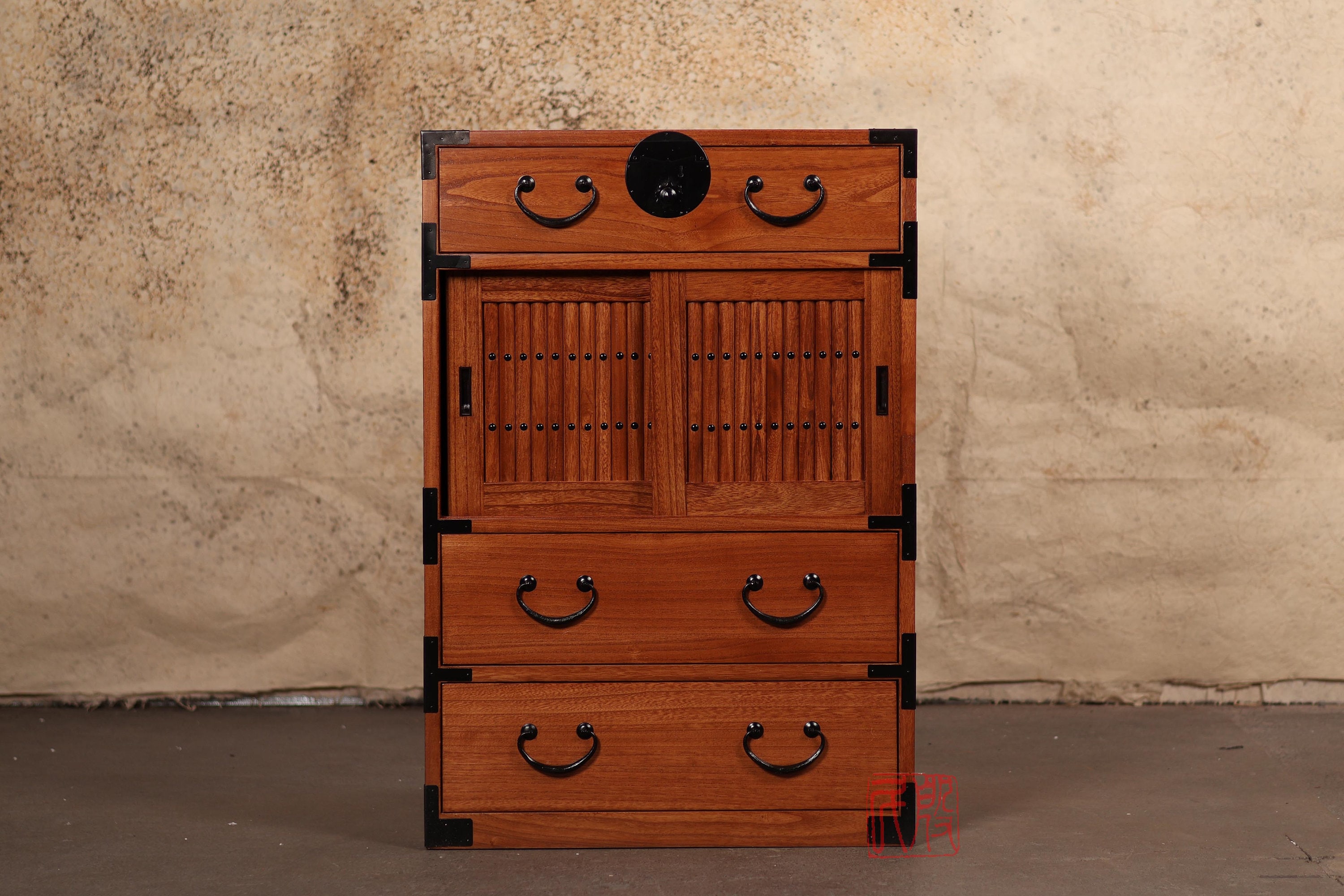 Japanese Style Kiri Wood Choba Dansu, Tansu, Merchant Chest. (KB33